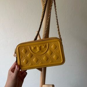 Tory Burch Fleming Double Flap Crossbody Wallet on Chain Bag
